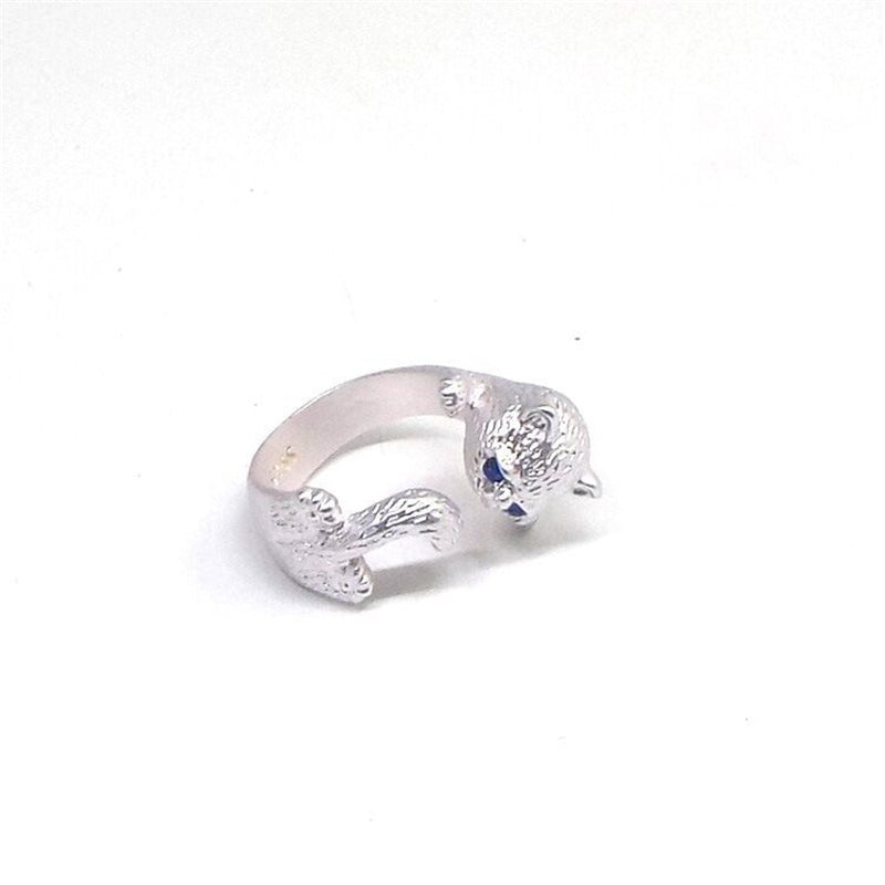 Verstellbarer Kitty-Ring aus 925er Sterlingsilber