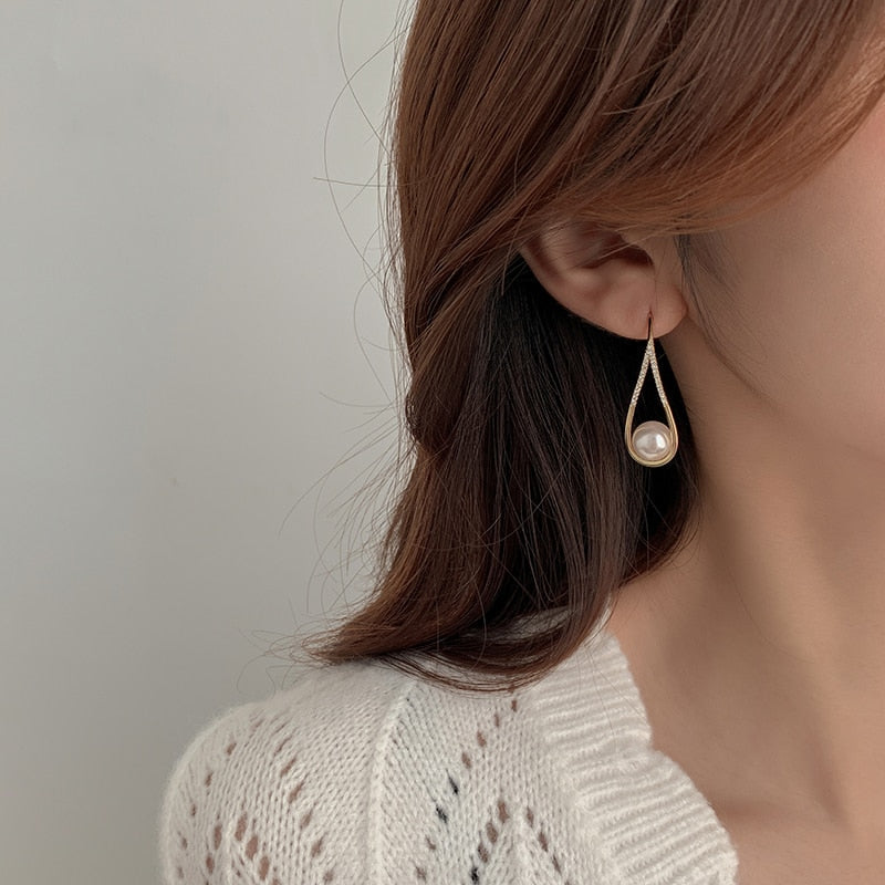 Elegante Roségold-Perlenohrringe für einen strahlenden Look