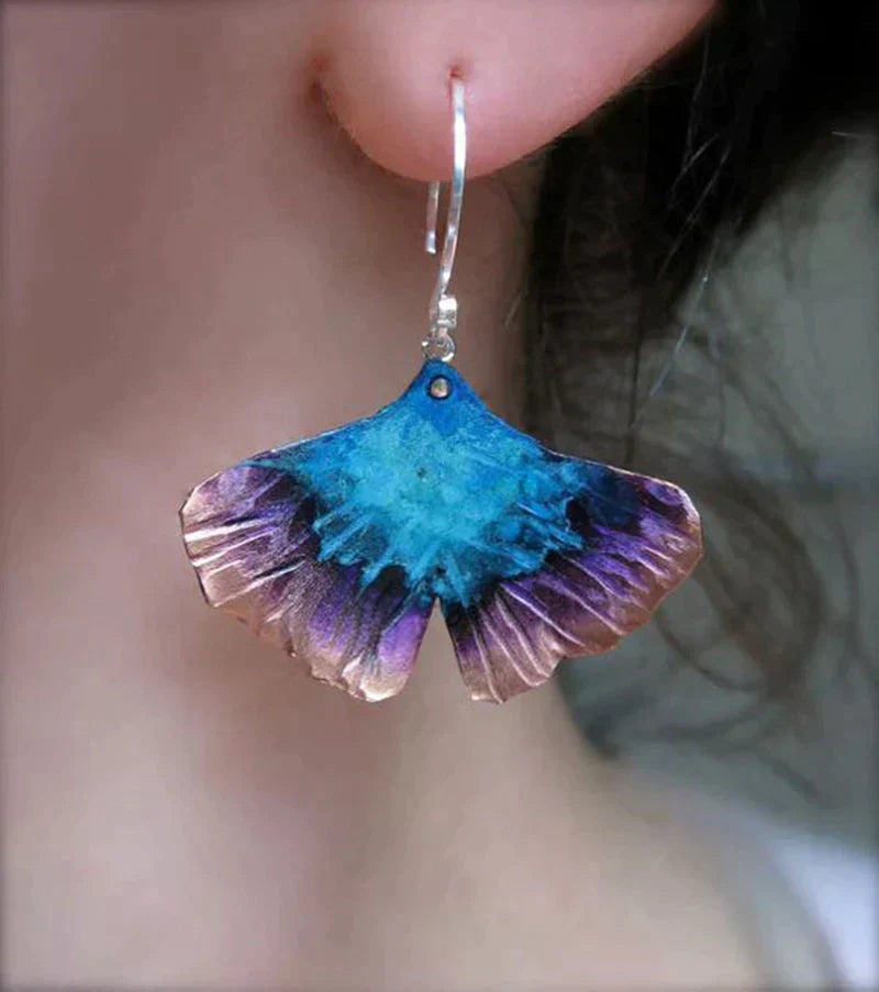 Elegante Boho-Ohrringe mit funkelndem blauen Schmetterling aus hochwertigem Sterlingsilber