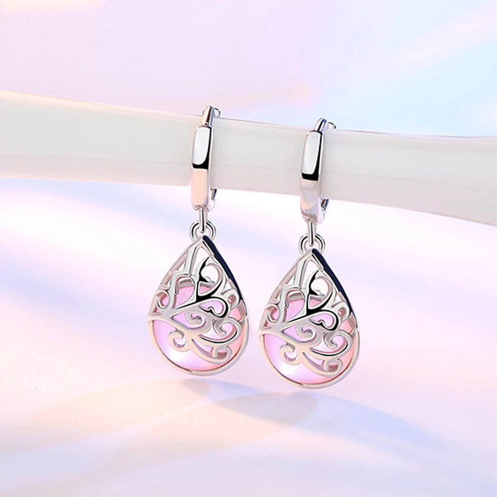 Elegante Baum des Lebens Ohrringe aus echtem 925er Sterling Silber