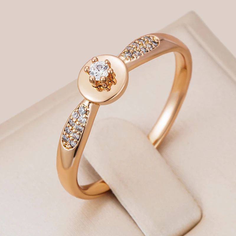 Eleganter Gold Zirkonia Ring