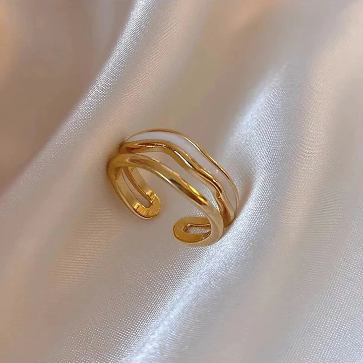 Eleganter verstellbarer Vintage-Ring aus Gold