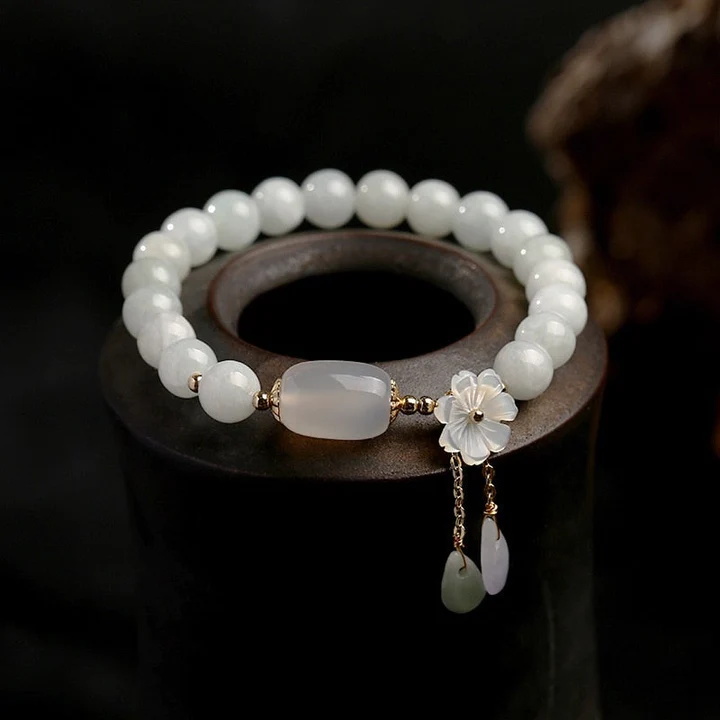 Elegantes Achat-Armband mit zauberhaften Perlen