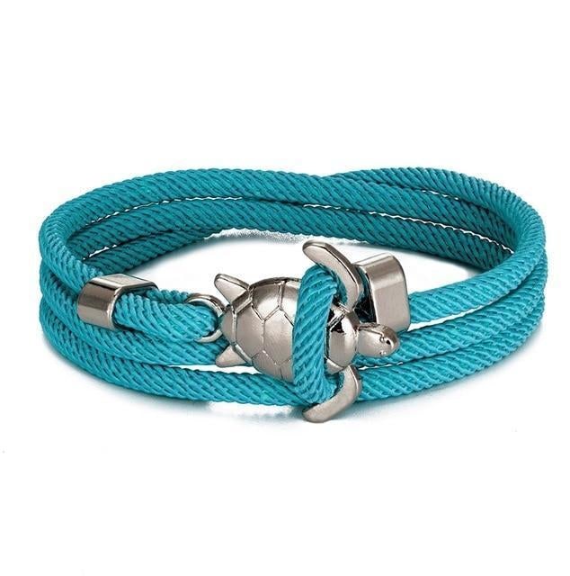Einzigartiges handgefertigtes Armband mit Meeresschildkröten-Motiv