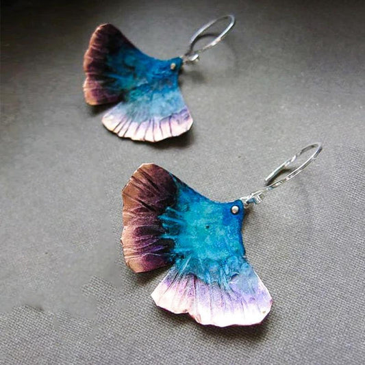 Elegante Boho-Ohrringe mit funkelndem blauen Schmetterling aus hochwertigem Sterlingsilber