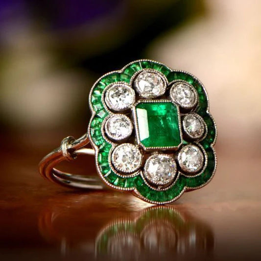 Beeindruckender Vintage Smaragd Ring