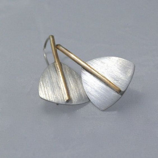 Elegante Vintage-Ohrringe aus Silber mit edler Goldbeschichtung