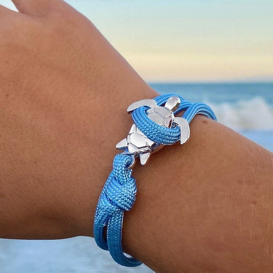 Einzigartiges handgefertigtes Armband mit Meeresschildkröten-Motiv