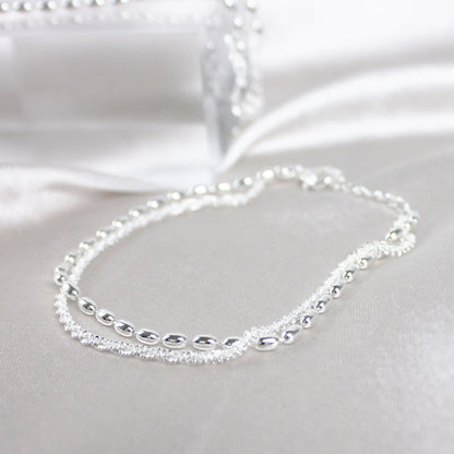 Glänzendes Zirkonia-Armband aus Silber