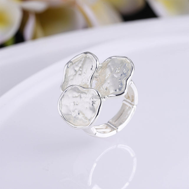 Eleganter Klassischer Emaille Ring im Kreisdesign