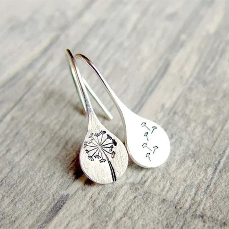 Elegante Löwenzahnblatt Ohrringe aus hochwertigem 925er Silber