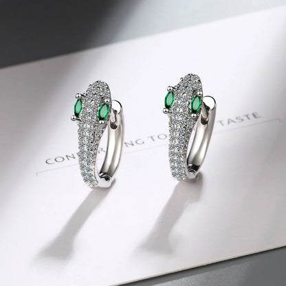 Elegante Schlangenohrringe aus 925er Sterlingsilber