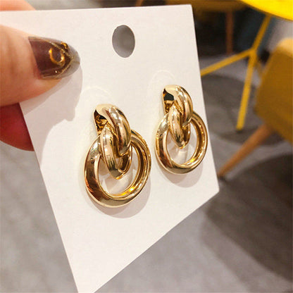 Elegante vergoldete Luxusohrringe