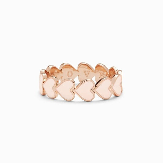 Eleganter Goldherzring