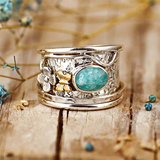 Zeitlose Vintage Opal Eleganz Ring