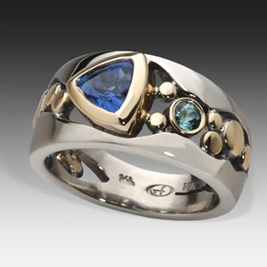Zeitloser Blauer Vintage Ring