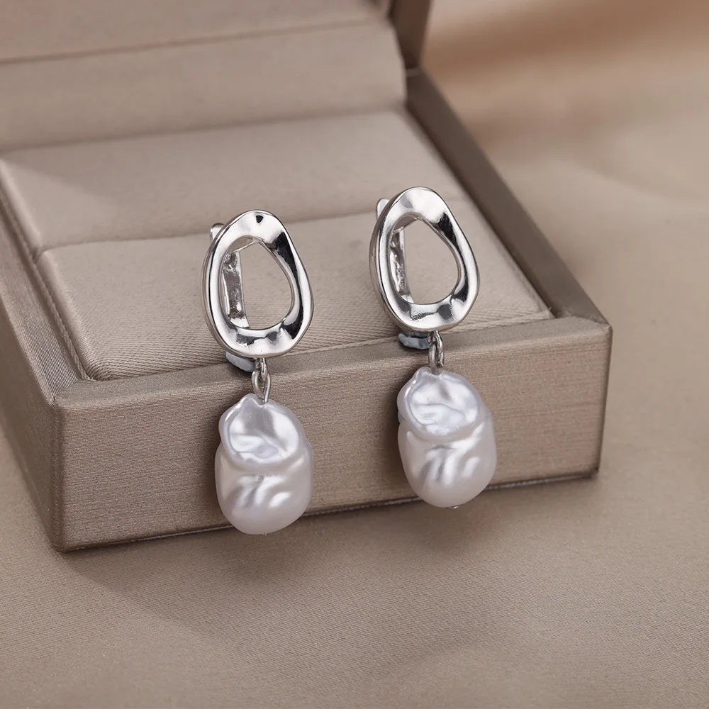 Elegante Vintage Perle Silber Ohrringe für einen zeitlosen Look