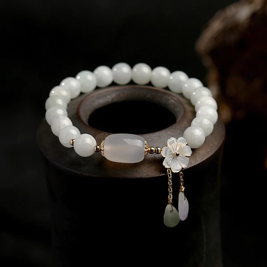 Elegantes Achat-Armband mit zauberhaften Perlen