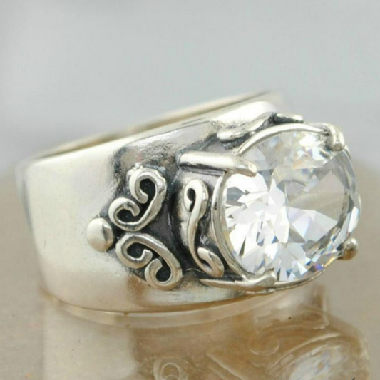 Glas-Inlay-Ring – Einzigartiger Stil und Eleganz