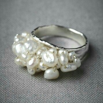 Verlockender Vintage Barockperlenring