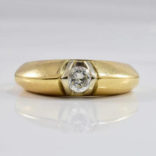 Zeitlose Eleganz: Vintage Goldring mit funkelnden Zirkonia