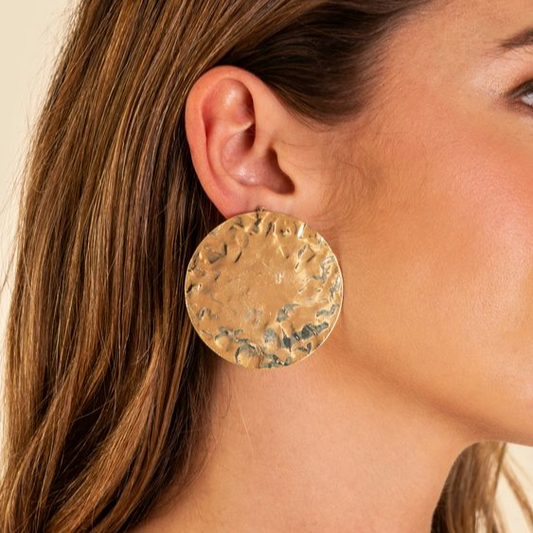 Bohemian-inspirierte goldene Creolen