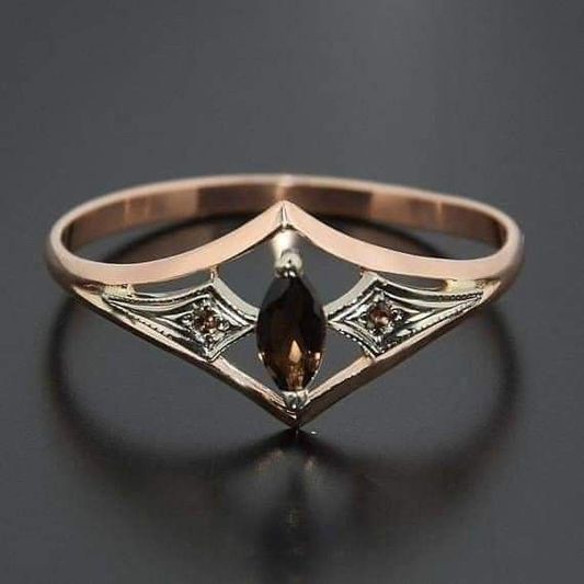 Schicker Vintage Roségold Hohlring