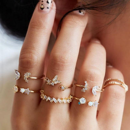 Exklusive Kollektion mit 8 bis 12 stilvollen Ringen