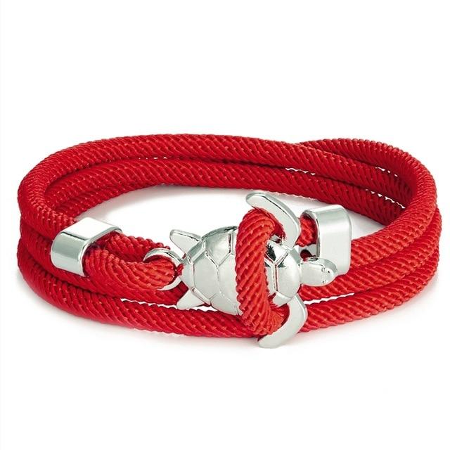 Einzigartiges handgefertigtes Armband mit Meeresschildkröten-Motiv